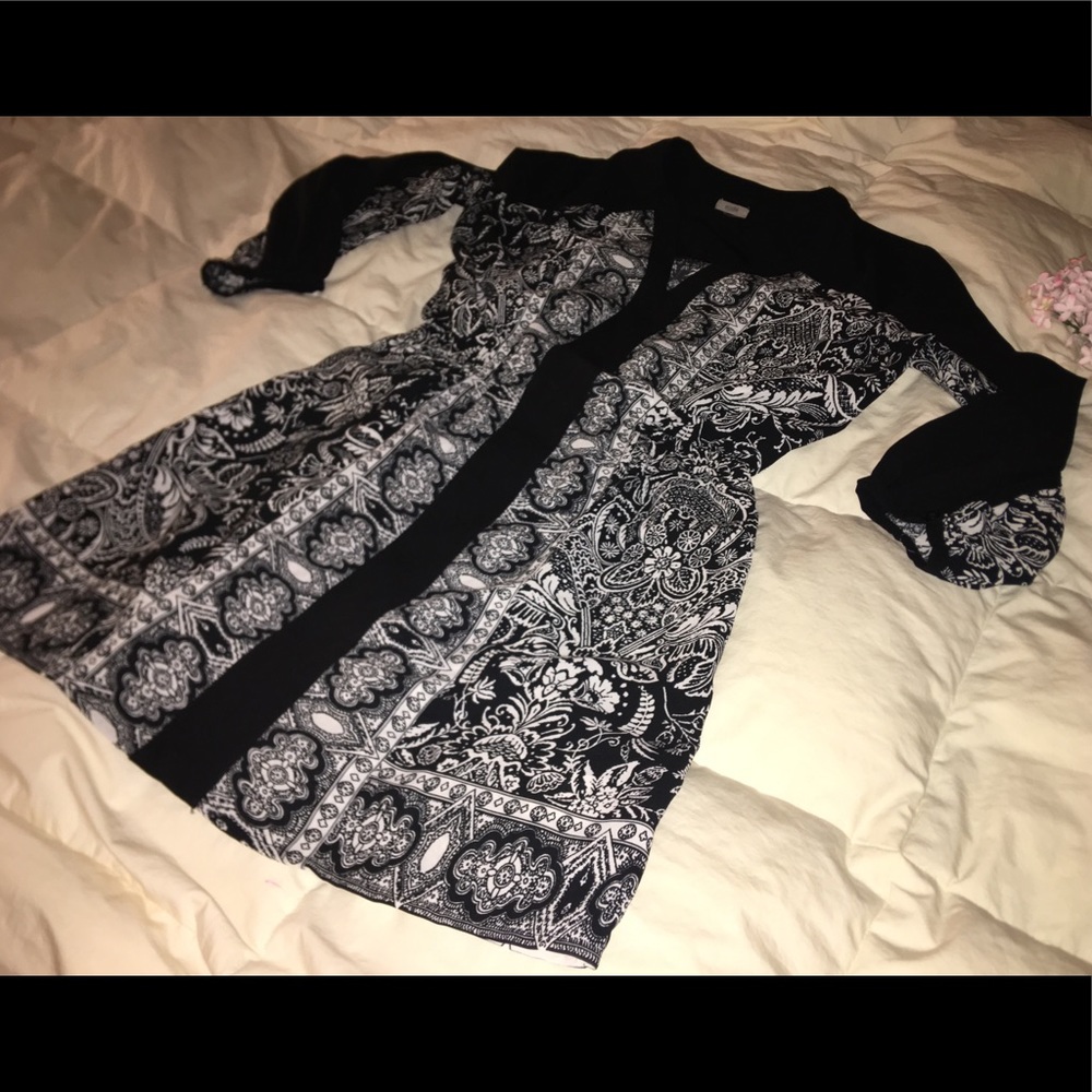 Ecote black and white dress